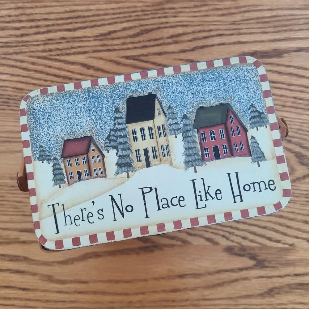 Vintage Crazy Mountain Basket There's No Place Like Home Artist Angela Anderson